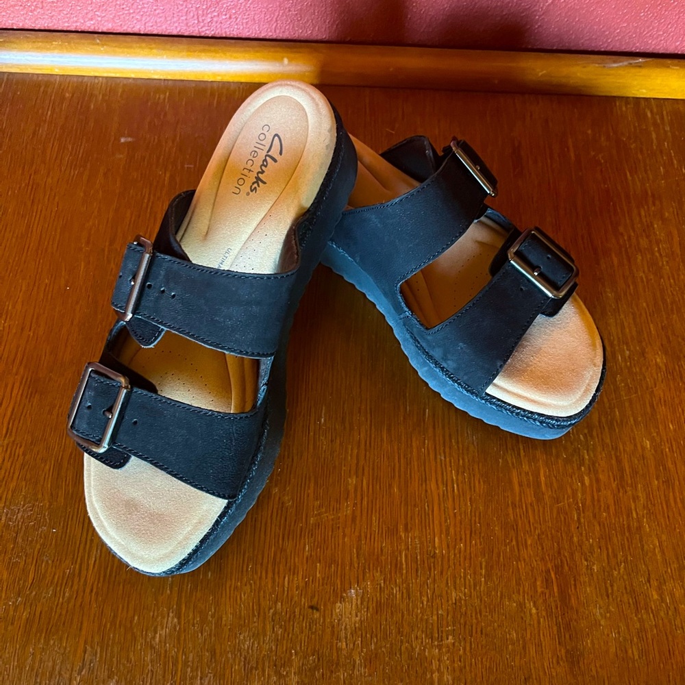 Clarks Platform Two Strap Sandal - image 6